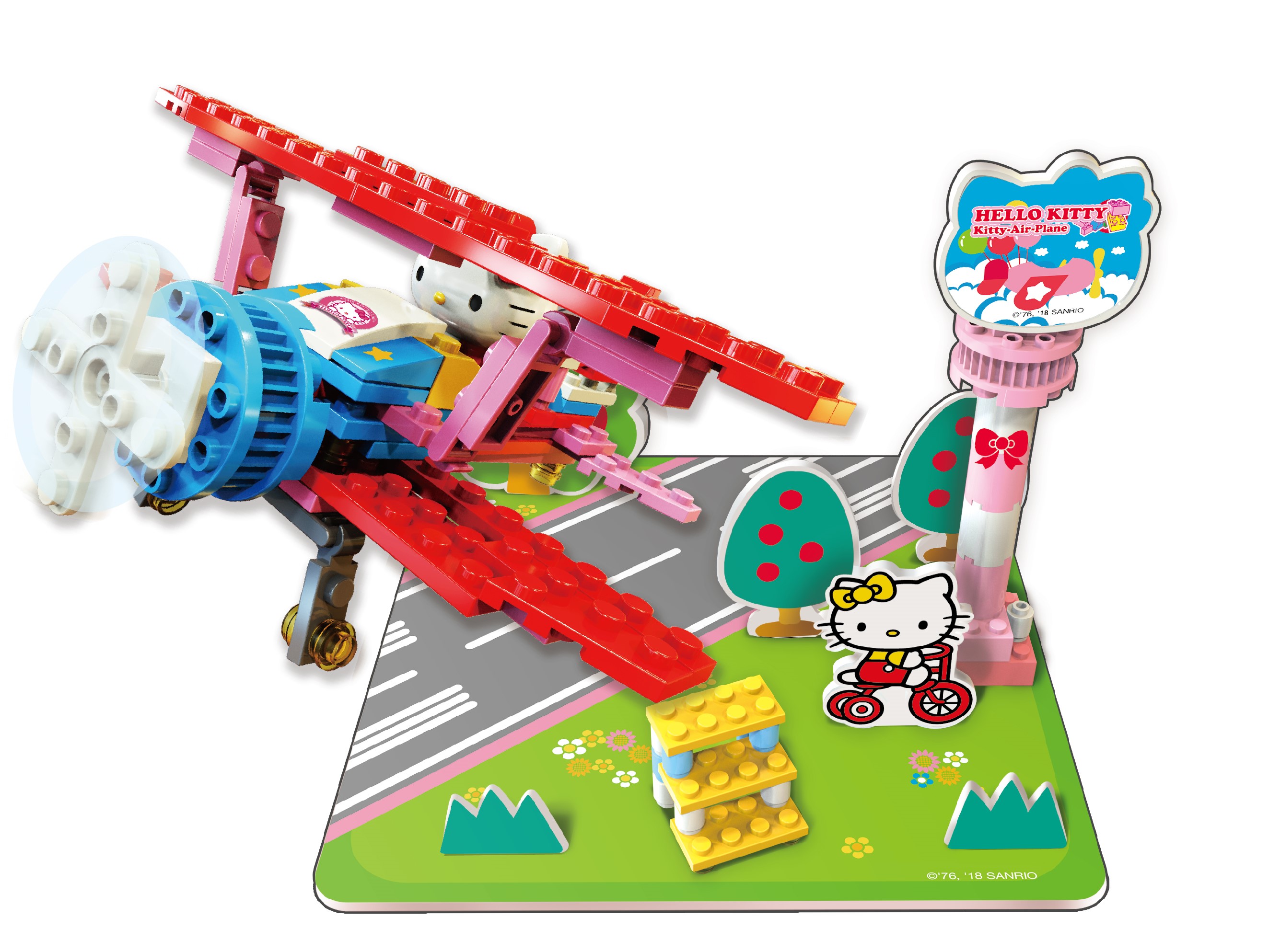 Hello kitty store airplane set